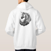 Schönes Young Horse Face - Hoodie (Rückseite)