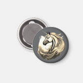 Schönes Young Horse Face - Magnet (Vorderseite/Rückseite)
