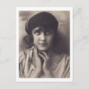 Schönes Young Woman Portrait Postkarte