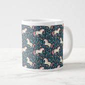 Schönes Zaubermuster Jumbo-Tasse (Vorderseite Rechts)