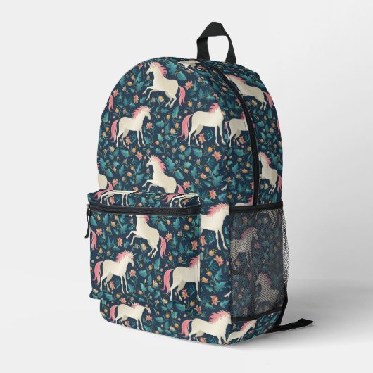 Schönes Zaubernappenmuster Bedruckter Rucksack (Rückseitige Ecke Rechts)