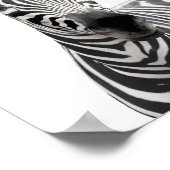 Schönes Zebra Poster (Ecke)