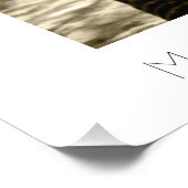 Schönes Zebra Poster/Print! Fotodruck (Ecke)