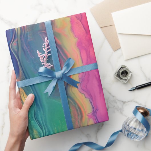 Schönes zeitgenössisches künstlerisches Sparkling Geschenkpapier (Schenken)