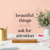 Schönes Zeug Acrylschild (Hochzeit)