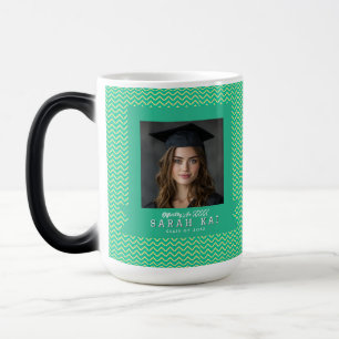 Schönes Zickzack-Muster Absolventen-Kaffee Verwandlungstasse
