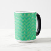 Schönes Zickzack-Muster Absolventen-Kaffee Verwandlungstasse (VorderseiteRechts)