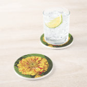Schönes Zinnia Getränkeuntersetzer (Seite)