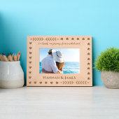 Schönes Zitat benutzerdefinierte Foto Name Liebe Geätzte Rahmen