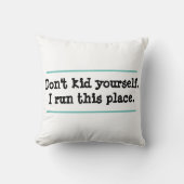 Schönes Zitat, das ich an diesem Ort werfen Kissen (Vorderseite)