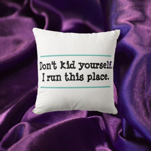 Schönes Zitat, das ich an diesem Ort werfen Kissen