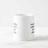 Schönes Zitat für Buchliebhaber Moderne Schrift Kaffeetasse (Mittel)
