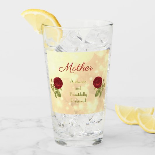 Schönes Zitat Glas (Vorderseite Ice)