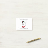 Schönes Zitat hinter jeder erfolgreichen Frau ist  Post-it Klebezettel (Auf Schreibtisch)