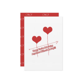 Schönes Zitat und herzförmige Balloons Urlaubswage Feiertagskarte