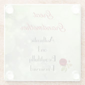 Schönes Zitat von Großmutter Glasuntersetzer (Rückseite)