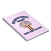 Schönes Zitat zur Arbeitstherapie Notizblock (Rechte Seite)