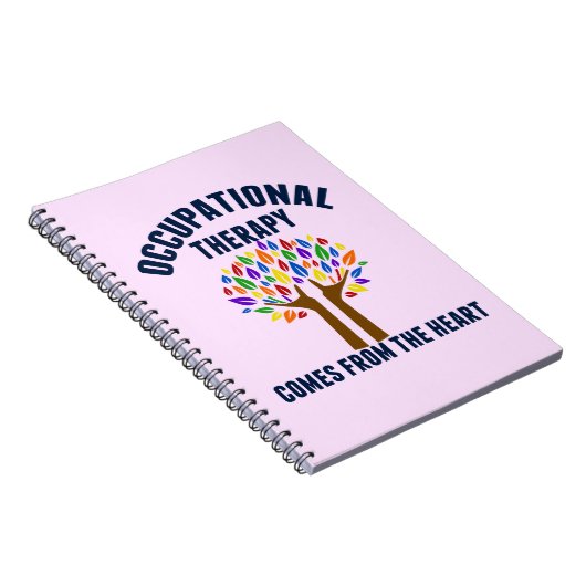 Schönes Zitat zur Arbeitstherapie Notizblock (Rechte Seite)