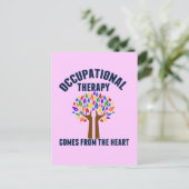 Schönes Zitat zur Arbeitstherapie Postkarte (Stehend Vorderseite)