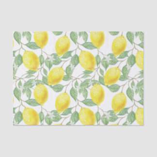Schönes Zitronenmuster-Tissue-Papier / Bastelpapie Seidenpapier