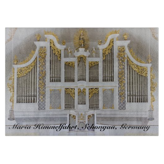Schongau Orgel mit Titel Schneidebrett (Vorderseite)