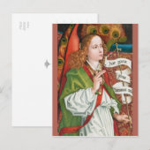Schongauer Annunziationsgel CC1182 Orlier Altar Postkarte (Vorne/Hinten)