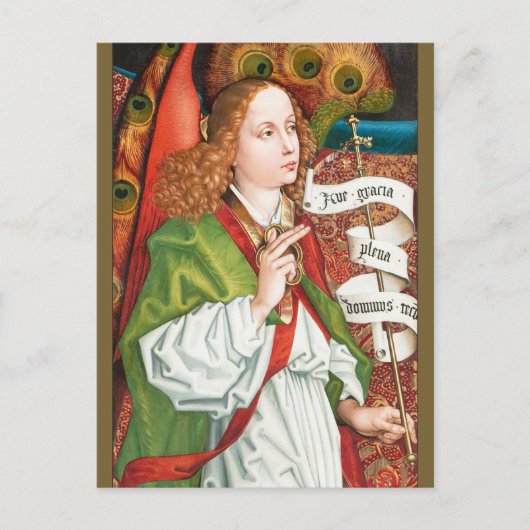 Schongauer Annunziationsgel CC1184 Orlier altar Postkarte (Vorderseite)