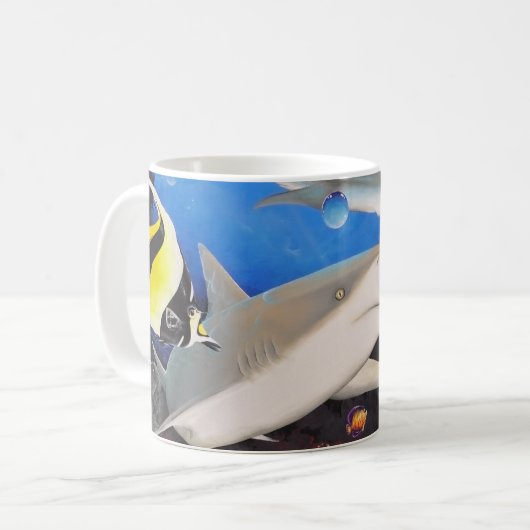 Schongebiet des Haifischs, Kaffee-Tasse Kaffeetasse (Vorderseite Links)