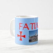 Schongebiet-Gewohnheits-Tasse Fatima Portugal Kaffeetasse (Vorderseite Links)