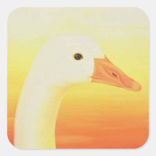 Schönheit 1998 quadratischer aufkleber (Vorderseite)