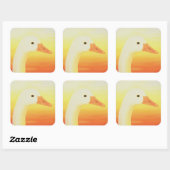 Schönheit 1998 quadratischer aufkleber (Blatt)