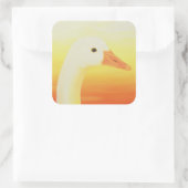 Schönheit 1998 quadratischer aufkleber (Tasche)