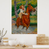 Schönheit auf einem Button-Up Girl der 60er Jahre Poster (Küche)