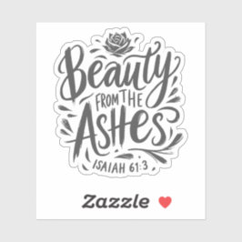 Schönheit aus der Asche Aufkleber