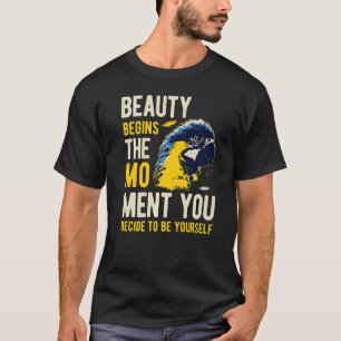 Schönheit beginnt den Moment, in dem Papagei Inspi T-Shirt