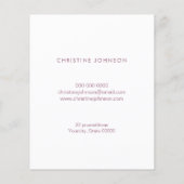 Schönheit beruflich flyer (Hinten)