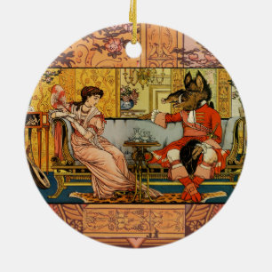 Schönheit Bestie Klassische Märchenfiguren Keramik Ornament