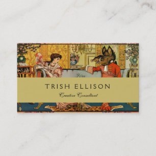 Schönheit Bestie Klassische Märchenfiguren Visitenkarte