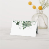 SCHÖNHEIT BOTANISCHE GREENERIE Hochzeit Platzkarte (Rückseite)