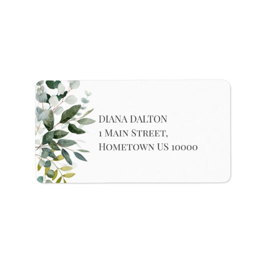 SCHÖNHEIT BOTANISCHE GRENZE ADRESSAUFKLEBER (Vorne)