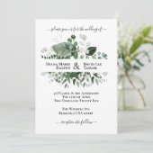 SCHÖNHEIT BOTANISCHER GRÖSSE EINLADUNG (Stehend Vorderseite)