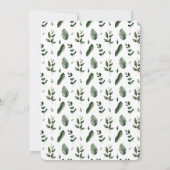 SCHÖNHEIT BOTANISCHES GRÜNES WEDEN SAVE THE DATE (Rückseite)