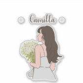 Schönheit & Bytes Blumenzauber Aufkleber (Vorderseite)