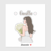 Schönheit & Bytes Blumenzauber Aufkleber (Blatt)