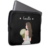 Schönheit & Bytes Blumenzauber Laptopschutzhülle (Vorne Rechts)