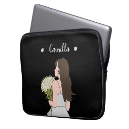 Schönheit & Bytes Blumenzauber Laptopschutzhülle