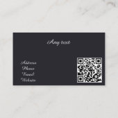 Schönheit Custom QR-Code professionell Visitenkarte (Rückseite)