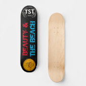 SCHÖNHEIT & DAS BEACH-Skateboard, 7¾ Zoll Deck Skateboard (Vorderseite)