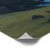 Schönheit der Berge Wälder Seen AI Generativ Poster (Ecke)