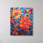 Schönheit der Blume Leinwanddruck (Vorderseite)